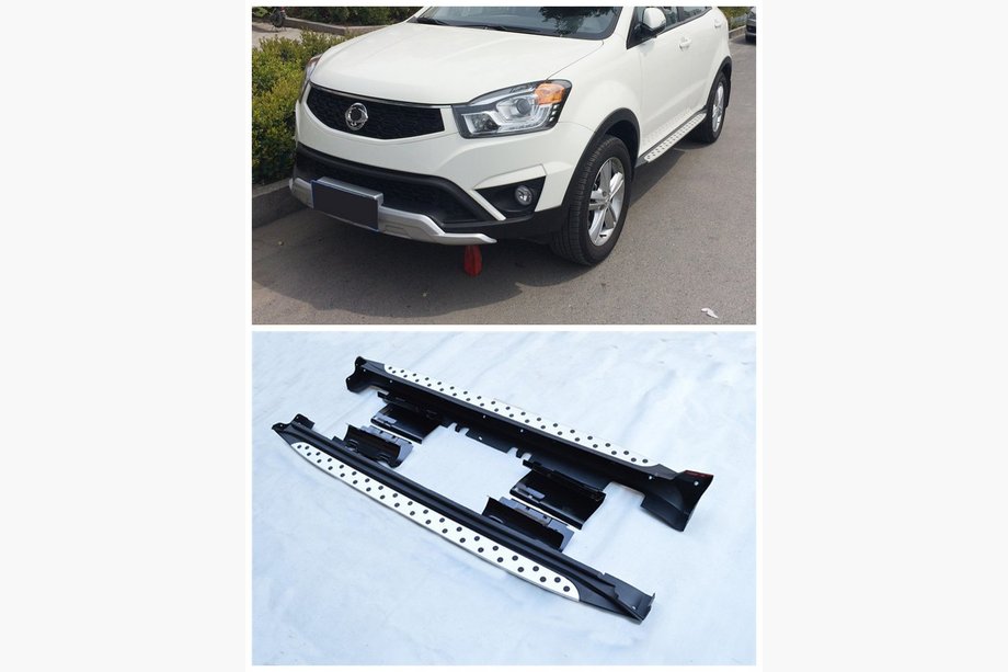 SsangYong Korando 2010–2019 Sidetrin Niken BMW style (2 stk., aluminium) Image