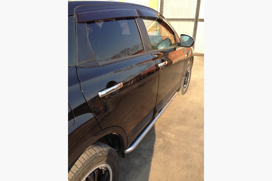 Nissan Qashqai 2010–2014 Dørgrebsafdækninger (4 stk., rustfrit stål) Med chip, Carmos - tyrkisk rustfrit stål Foto 3