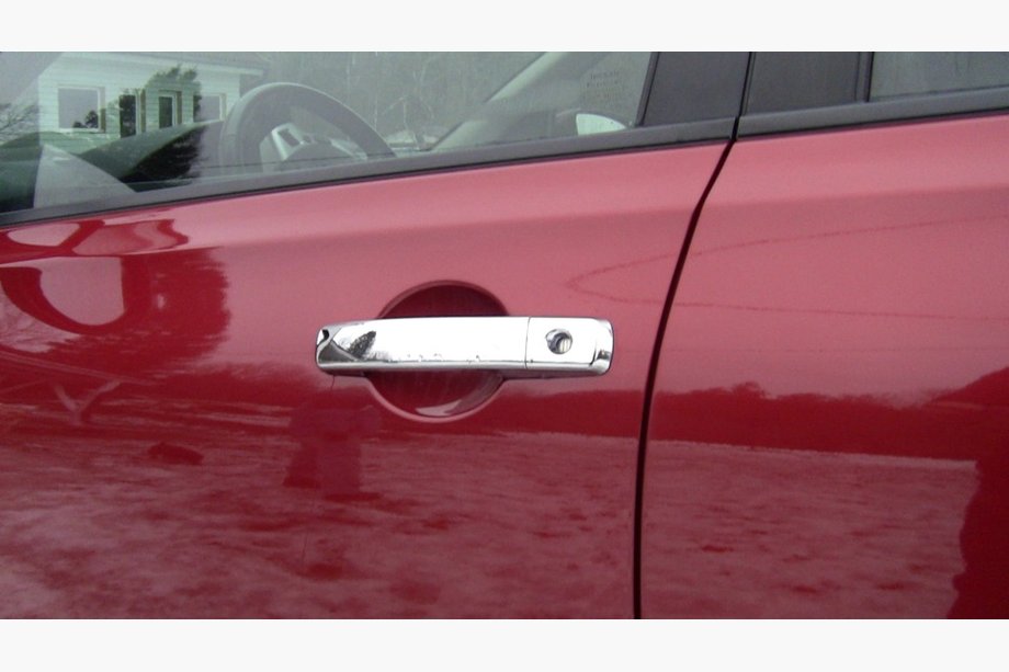 Nissan Navara 2006–2015 Krom dørgrebsafdækning (4 stk., rustfrit stål) Med chip, Carmos - tyrkisk rustfrit stål Image