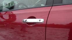 Nissan Navara 2006–2015 Krom dørgrebsafdækning (4 stk., rustfrit stål) Med chip, Carmos - tyrkisk rustfrit stål foto 1