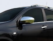 Nissan Qashqai 2010–2014 Krom spejlkapper (2 stk., plast) foto 2