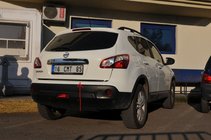 Nissan Qashqai 2010–2014 Kantliste til bagklap (rustfrit stål) Carmos - Tyrkisk stål foto 2