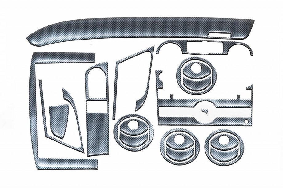 Chevrolet Aveo T250 2005–2011 Instrumentpanelbeklædninger (stort sæt) Aluminium Image
