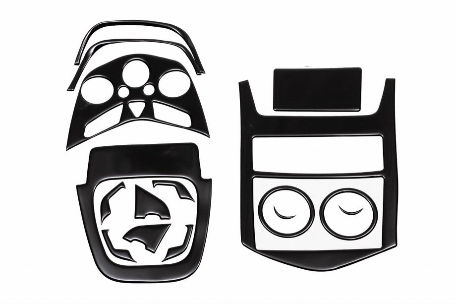 Chevrolet Aveo T300 2011–2020 Instrumentbordbeklædning Pianolak sort Image