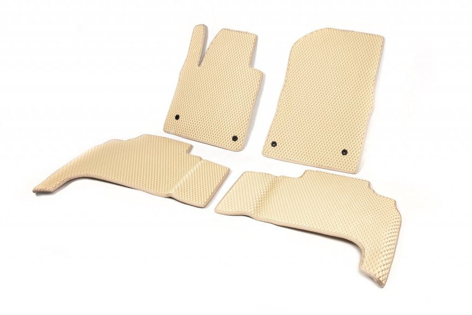 Toyota Land Cruiser 200 2007–2021 Polyurethan-gulvmåtter (2007-2012, EVA, beige) Image
