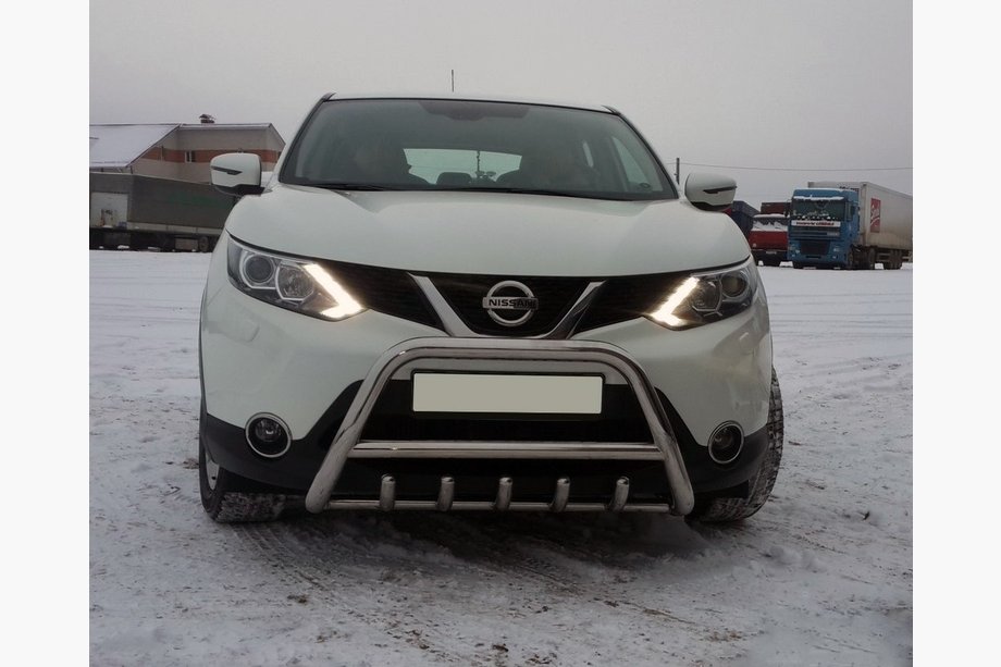 Nissan Qashqai 2014–2021 Kængurugitter WT003 (rustfrit stål) Image