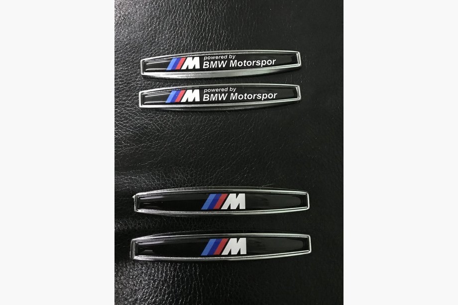BMW 3-serie E46 1998–2006 Metal klistermærker til skærm (2 stk.) Image