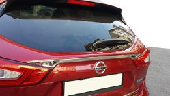 Nissan Qashqai 2014–2021 Liste over nummerplade (rustfrit stål) OmsaLine - italiensk rustfrit stål foto 1