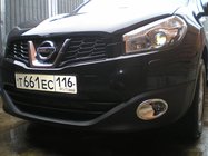 Nissan Qashqai 2007–2010 Rammer til tågelygter med fordybning (2 stk., plast) foto 2