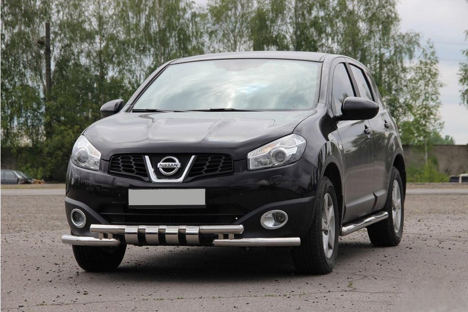 Nissan Qashqai 2010–2014 Frontbøjle ST009-15 (rustfrit stål) Image