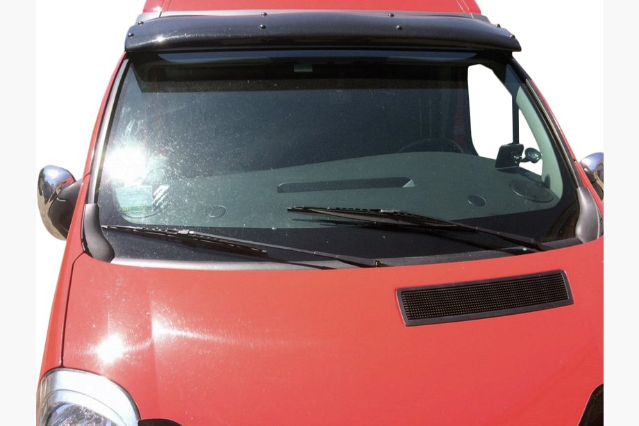Renault Trafic 2001–2015 Forrudevisir (sort højglans, 5 mm) Image