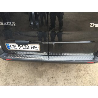Krom pyntelister til bagkofanger (OMSA, rustfrit stål) Opel Vivaro 2001–2015 foto 2