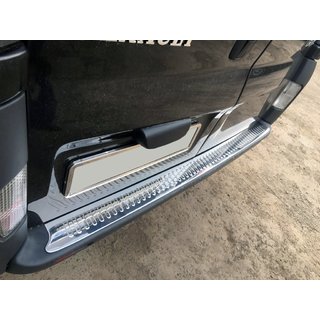 Krom pyntelister til bagkofanger (OMSA, rustfrit stål) Opel Vivaro 2001–2015 foto 1