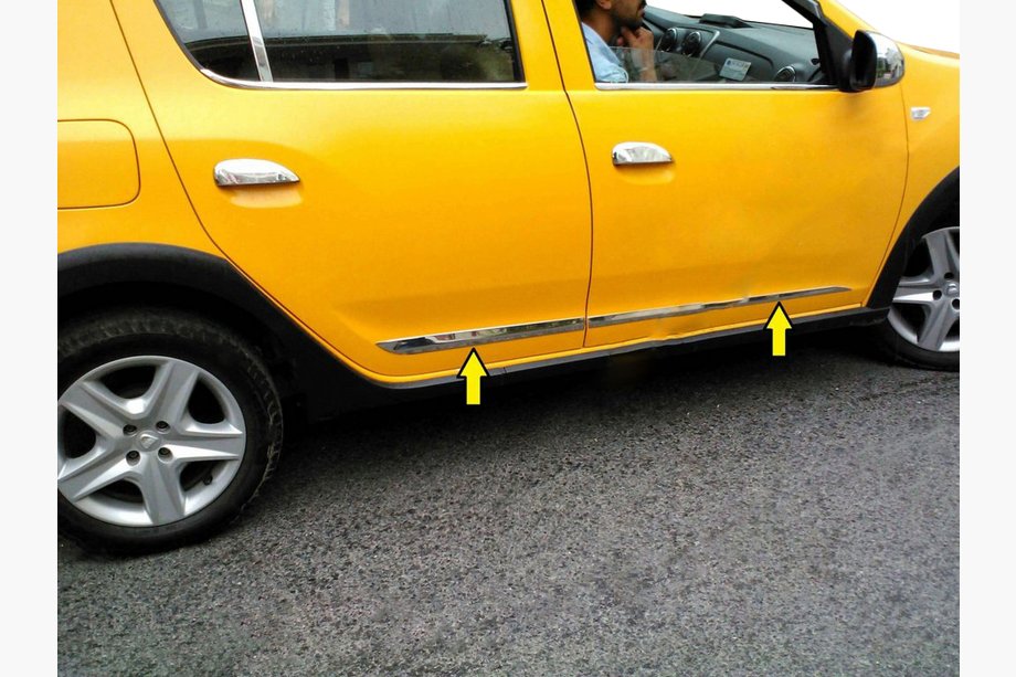 Renault Sandero 2013–2022 Dørlister (4 stk., rustfrit stål) Image