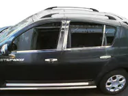 Renault Sandero 2007–2013 Udvendige vindueslister (4 stk., rustfrit stål) foto 3