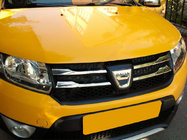 Dacia Sandero 2013–2020 Krom grillister variant 2 (4 stk., rustfrit stål) foto 1