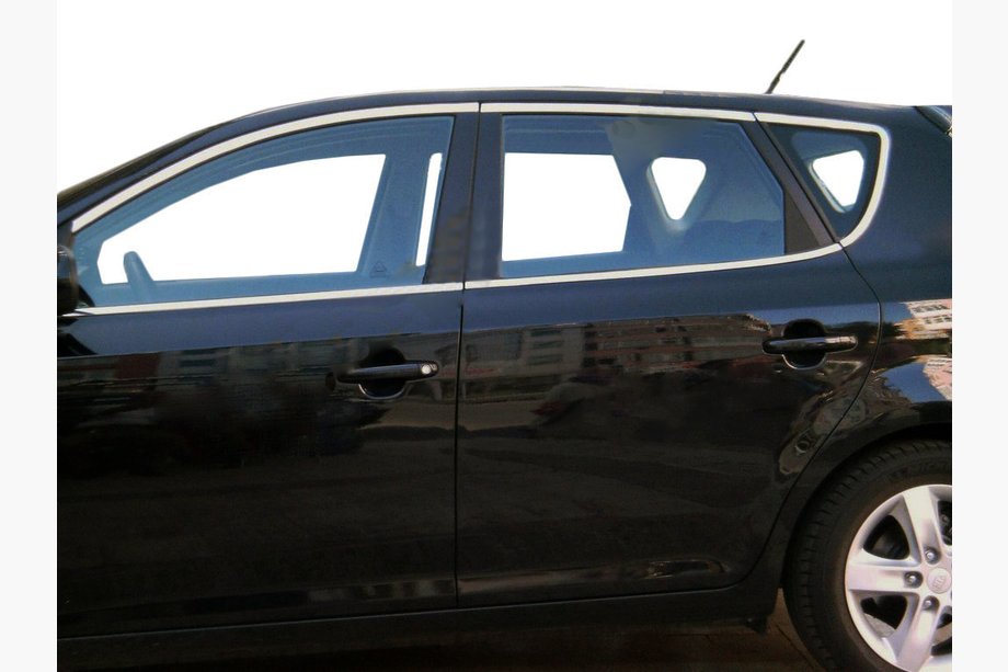 Kia Ceed 2007–2012 Komplet vindueslister (rustfrit stål) Image