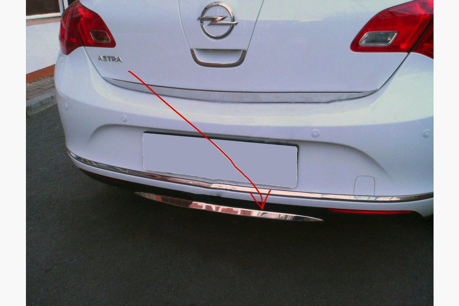 Opel Astra J 2009–2015 Kofangerkantliste i rustfrit stål Image