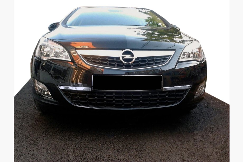 Opel Astra J 2009–2015 Kantbeskytter til forkofanger (rustfrit stål) Image