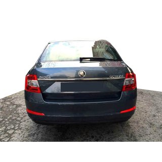 Kromliste over nummerpladen (rustfrit stål) Skoda Octavia III A7 2013–2019 foto 1