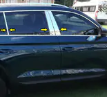 Skoda Kodiaq 2016–2023 Dørstolpelister (rustfrit stål) foto 2