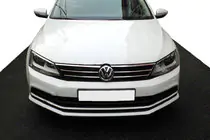 Volkswagen Jetta 2011–2018 Kølergrill-lister 2014↗ (rustfrit stål) foto 1