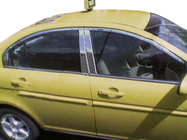 Hyundai Accent 2006–2010 Dørstolpelister (rustfrit stål) foto 1