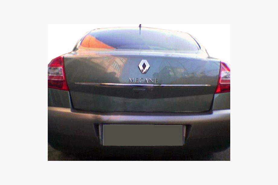 Renault Megane II 2004–2009 Kromliste over nummerpladen (sedan, rustfrit stål) Image