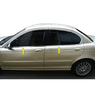 Nedre vinduesliste (rustfrit stål) Jaguar X-Type 2001–2009 foto 1