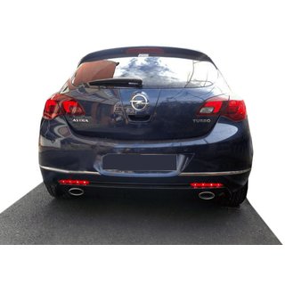 Bagkofanger-kantbeskytter (rustfrit stål) Opel Astra J 2009–2015