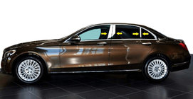 Mercedes C-klasse W205 2014–2021 Dørstolpelister (rustfrit stål) foto 1