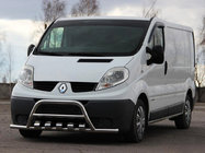 Renault Trafic 2001–2015 Frontbøjle med sidebøjler WT003-15 (rustfrit stål) foto 1