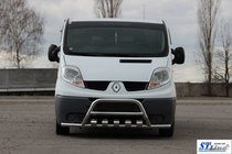 Renault Trafic 2001–2015 Frontbøjle med sidebøjler WT003-15 (rustfrit stål) foto 2