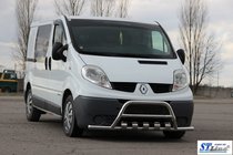Renault Trafic 2001–2015 Frontbøjle med sidebøjler WT003-15 (rustfrit stål) foto 3