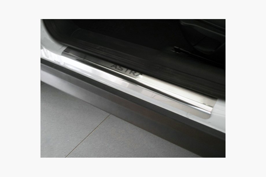 Opel Astra G Classic 1998–2012 Dørtrinslister Nathaniko (4 stk., rustfrit stål) Standard - Lohmann tape, 0,5 mm Image