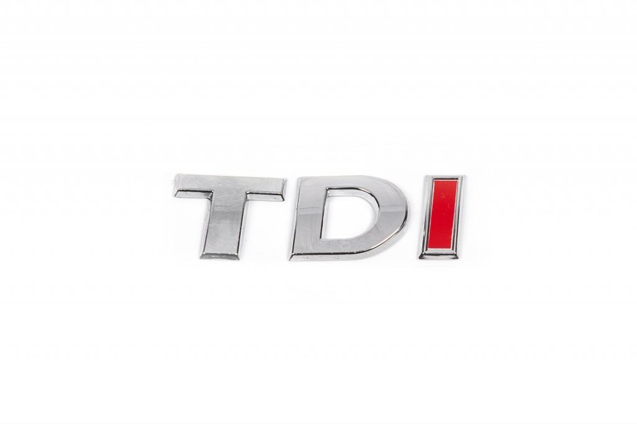 Volkswagen T5 2010–2015 TDI emblem (kursiv skrifttype) Helt krom Image