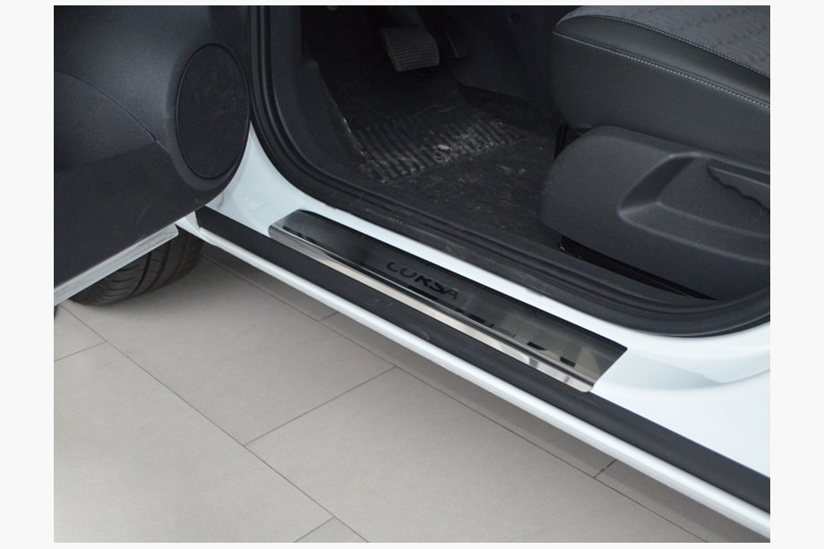 Opel Corsa C 2000–2006 Dørtrinslister Natanika Premium (4 stk., rustfrit stål) Image