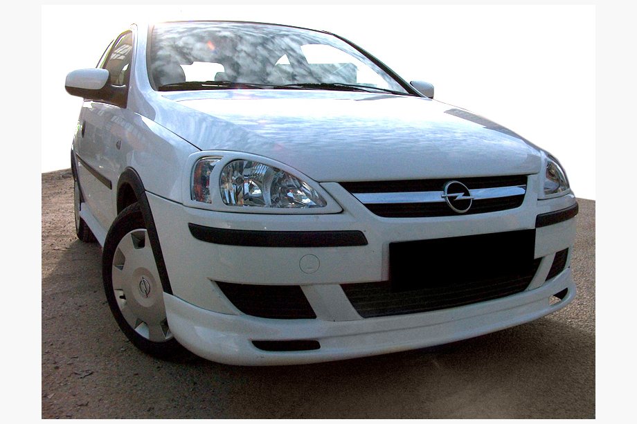 Opel Combo 2002–2012 Front nederste spoilerlæbe (til lakering) Image