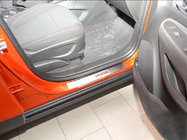 Opel Mokka 2012–2021 Dørtrinslister Nathaniko (4 stk., rustfrit stål) Premium - 3M tape, 0,8 mm foto 1
