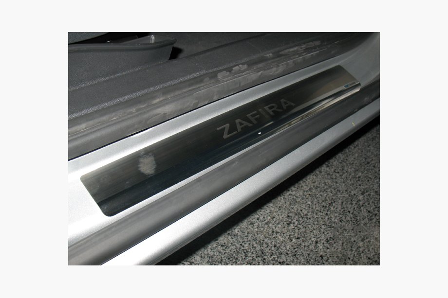 Opel Zafira B 2005–2011 Dørtrinslister Nathaniko (4 stk., rustfrit stål) Image