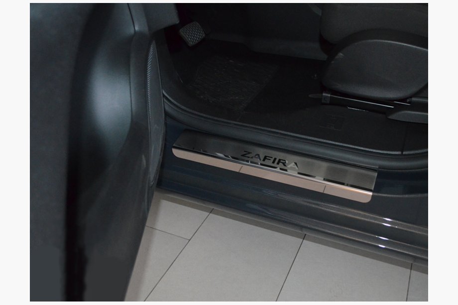 Opel Zafira C Tourer 2011–2019 Dørtrinslister Natanika Premium (4 stk., rustfrit stål) Image