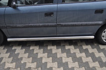 Opel Zafira B 2005–2011 Siderør (2 stk., rustfrit stål) foto 1