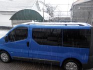 Renault Trafic 2001–2015 Sorte tagrælinger Lang, plastfødder foto 5