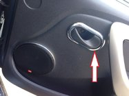 Renault Duster 2008–2017 Dæksler til indvendige dørhåndtag Carmos (4 stk., rustfrit stål) foto 2
