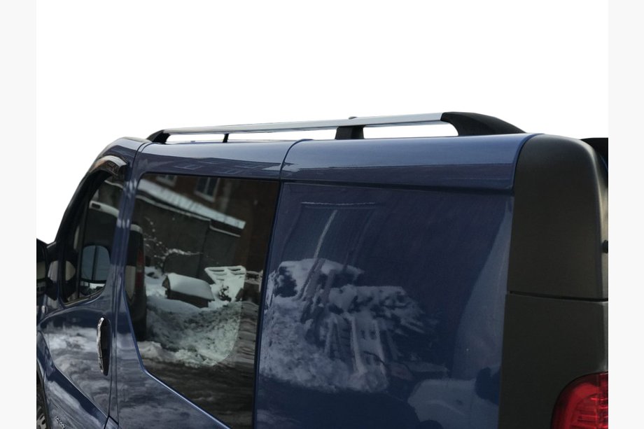 Opel Vivaro 2001–2015 Krom tagrælinger Korte, plastikfødder Image