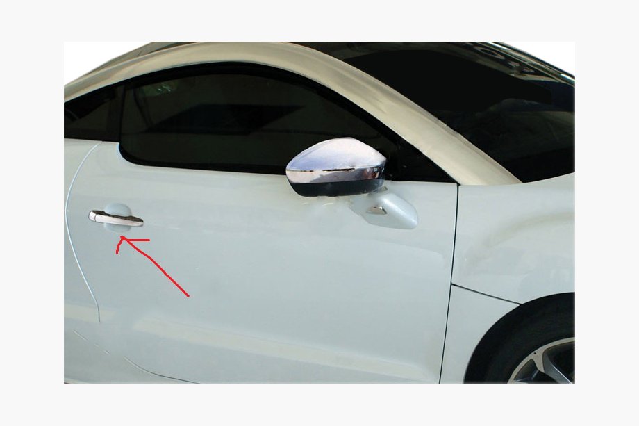 Peugeot RCZ 2010–2015 Dørgrebsdæksler (2 stk., rustfrit stål) Image