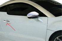 Peugeot RCZ 2010–2015 Dørgrebsdæksler (2 stk., rustfrit stål) foto 1