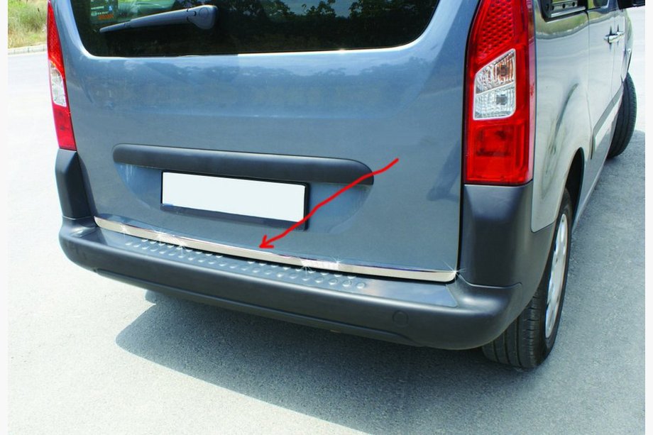 Peugeot Partner Tepee 2008–2018 Bagagerumskantliste (rustfrit stål) Image