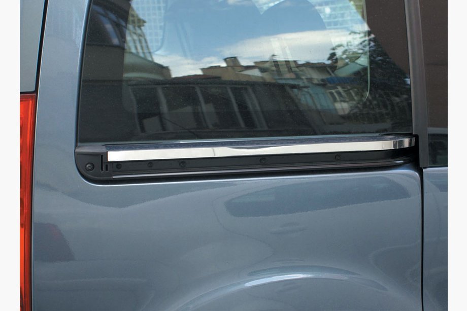 Peugeot Partner Tepee 2008–2018 Liste under skydedør (2 stk., rustfrit stål) OmsaLine - italiensk rustfrit stål Image
