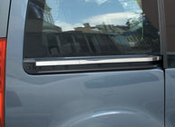 Peugeot Partner Tepee 2008–2018 Liste under skydedør (2 stk., rustfrit stål) OmsaLine - italiensk rustfrit stål foto 1